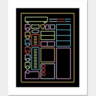 Minimal Character Sheet Posters and Art